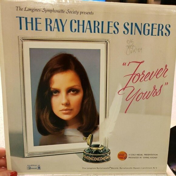 THE RAY CHARLES SINGERS FOREVER YOURS LONGINES SYMPHONETTE SOCIETY VINYL Record - Picture 2 of 5